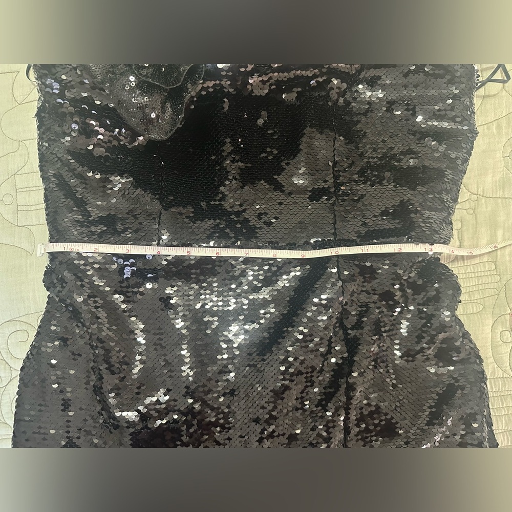 NWT Milly Sabine 3D Sequin Rosette Column Gown Si… - image 10